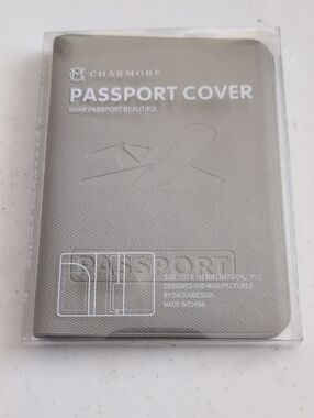 Silver Passport Cover – Protective Travel Sleeve